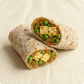 Matar Paneer Kathi Roll